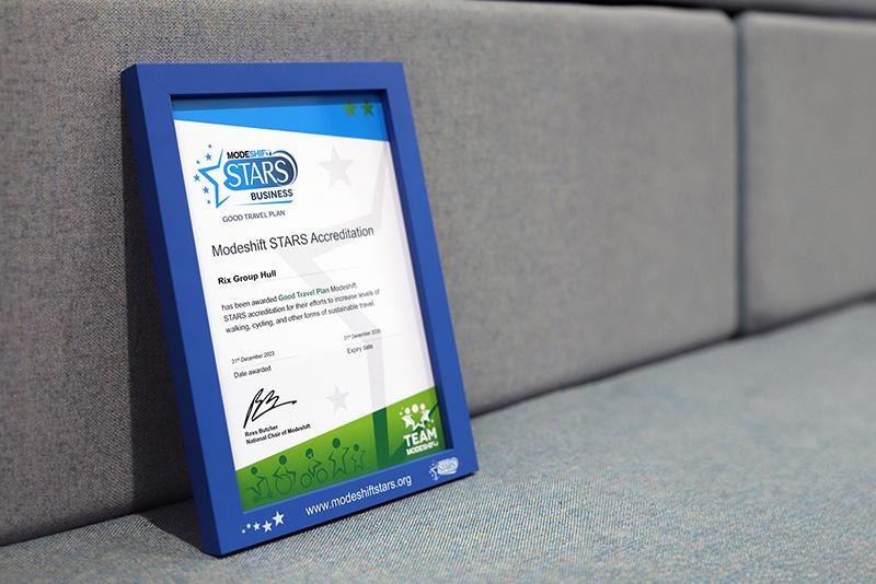 Modeshift STARS certificate