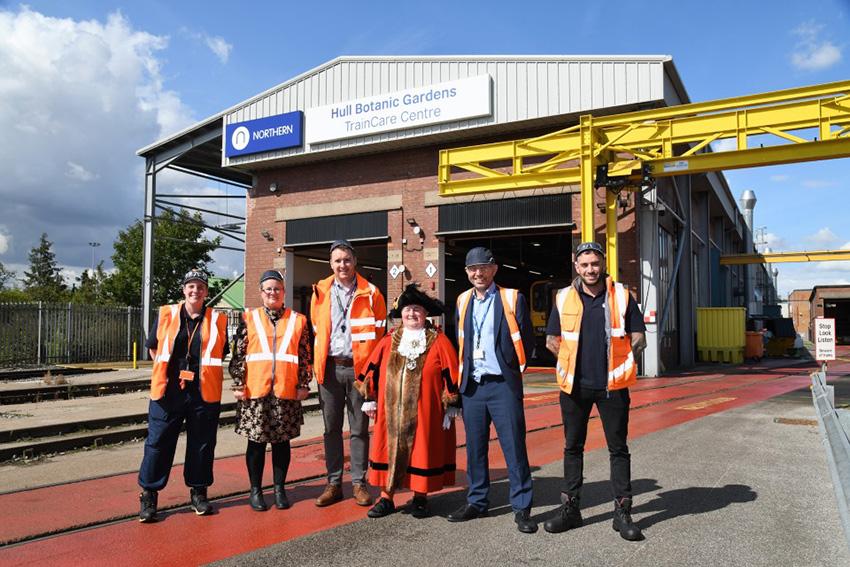 The Lord Mayor of Hull, Councillor Cheryl Payne, along with officers from the council’s regeneration directorate recently toured Northern’s Botanic Gardens TrainCare Centre in the city.