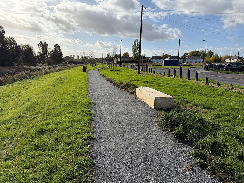The Hull Nature Trail follows an accessible pathway, with newly installed seating