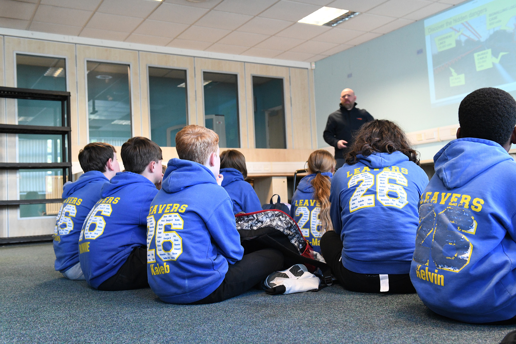 Network Rail spoke to children about safety at level crossings