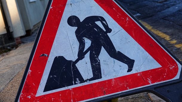 Roadworks Sign