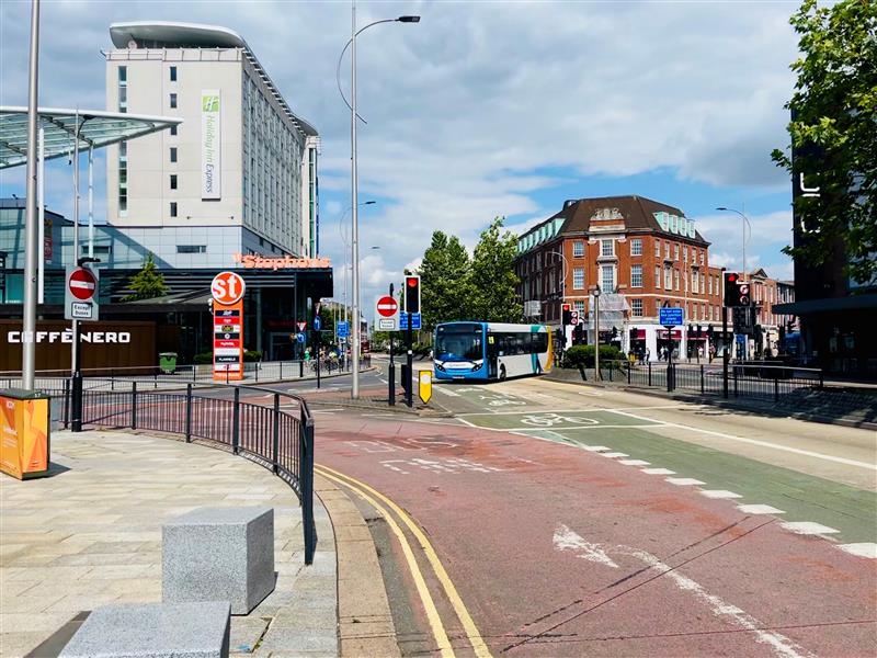 The yellow box junction on Ferensway.